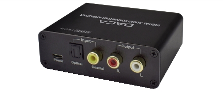 CONVERTITORE AUDIO DIGITALE / ANALOGICO CON AMPLIFICATORE PER CUFFIE GBC -  Europa Elettronica - Modena Sky Service - Componenti elettronici -  Videosorveglianza - Antennistica - TV Satellitare