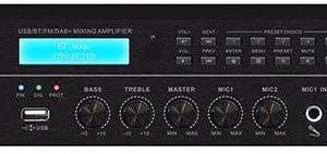 MK1060D+ Amplificatore 60W 100V con FM, DAB+, USB e BT