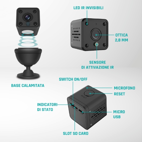 HeyCam mini iSNATCH Telecamera Wi Fi Europa Elettronica