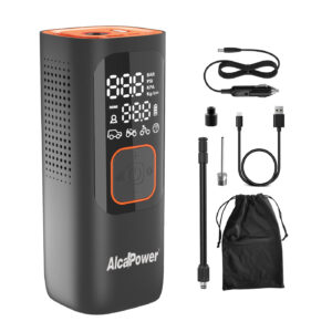Alca Power PA-2 Compressore d'Aria Portatile 160PSI con Power Bank e Torcia