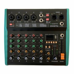 ZZIPP ZZMXBTR6 - Mixer Compatto a 6 Canali con Multieffetto